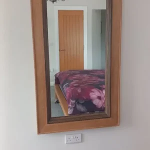 Gorgeous oak and walnut bedroom set - Image 8