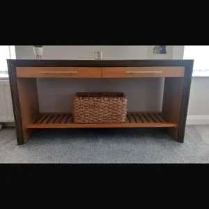 Gorgeous oak and walnut bedroom set