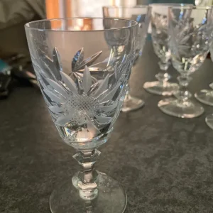 Crystal Sherry Glasses - Image 2