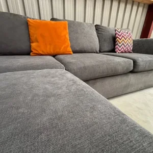 DFS Orka L-shaped corner sofa, graphite grey - Image 3
