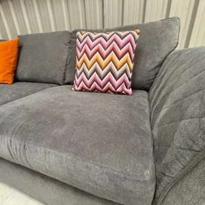DFS Orka L-shaped corner sofa, graphite grey - Image 5
