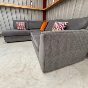 DFS Orka L-shaped corner sofa, graphite grey - Image 7