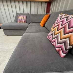 DFS Orka L-shaped corner sofa, graphite grey - Image 8