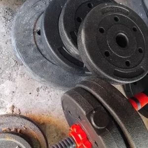 Portable weights box with metal tow weights and bars - Image 6