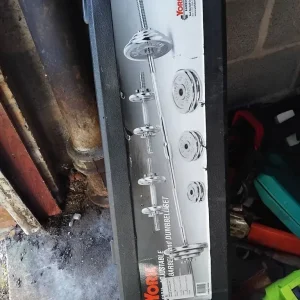 Portable weights box with metal tow weights and bars - Image 7