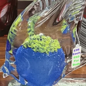 One Blue and One Yellow Angle Fish Paperweights - Image 8