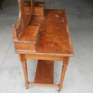 Victorian ash mirrored dressing table - Image 5