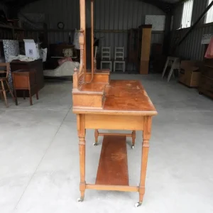 Victorian ash mirrored dressing table - Image 6