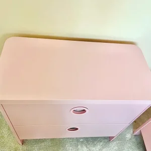 IKEA BUSUNGE Kids chest of drawers – Light Pink – As new - Image 3