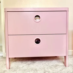 IKEA BUSUNGE Kids chest of drawers – Light Pink – As new