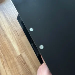 Black glass coffee table - Image 5
