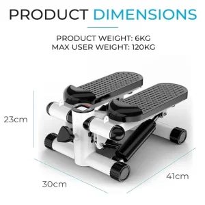Mini stepper, ab roller, and resistance bands bundle - Image 2