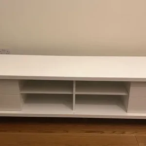 White TV stand - Image 2