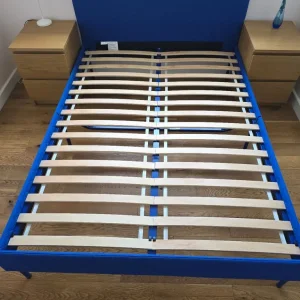 Ikea Slattum double bed and mattress - Image 2