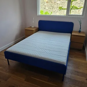 Ikea Slattum double bed and mattress
