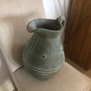 ANTIQUE STONEWARE URN - Image 4