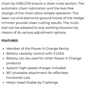 Einhell hedge trimmer and chainsaw - Image 2