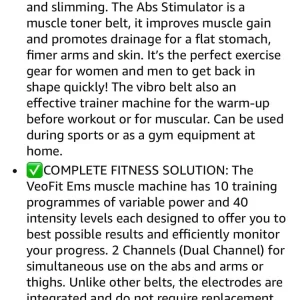 VEOFIT Ab toning belt - Image 3