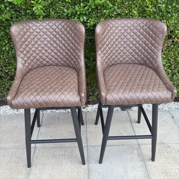 Montreal Counter Height Bar Stool, Faux Leather