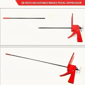 Red Steel Brake Pedal Lock for Cars and Trucks - Image 6