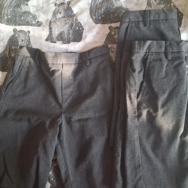 Next 9-10 grey boys school shorts x 3