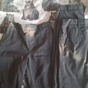 Next 9-10 grey boys school shorts x 3