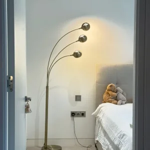 Three Arm Floor Lamp with Adjustable Heads