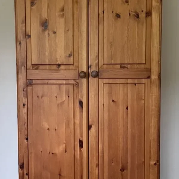 Solid pine wardrobe