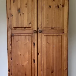 Solid pine wardrobe