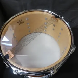 Pearl 12x7 Maple Soprano Snare Drum with Dunnett Throw and Gibraltar Hoops - Image 7