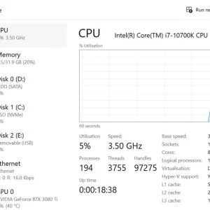 Liquid Cooled Intel i7 Gaming PC with RTX 3080Ti - Image 8