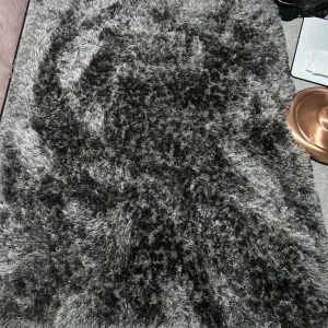 Grey Furry Rug