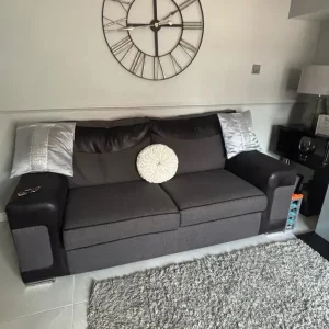 3+2+1 Grey Sofa In Good Condition