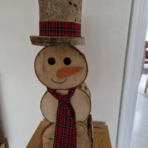 Christmas Log Snowman