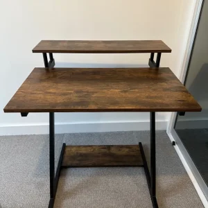 Dark Brown Wood Effect Desk
