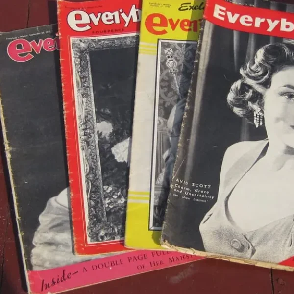 4 of 1952 - 1957 Everybody magazines