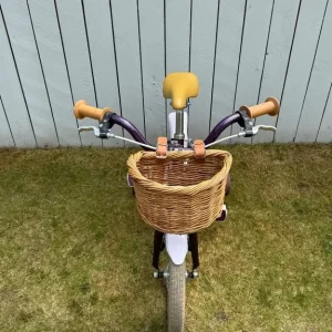 Raleigh Molli Purple Girls 14” Bike With Stabilisers And Basket - Image 4