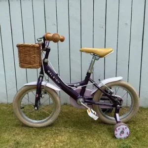 Raleigh Molli Purple Girls 14” Bike With Stabilisers And Basket