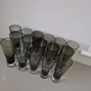 Smokey Grey Wine and Drinks Glasses – 19 Pieces, Excellent Condition - Image 6