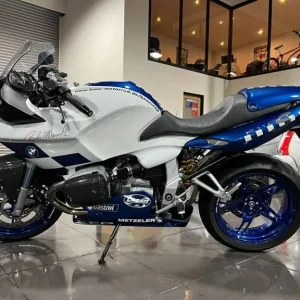 2002 BMW R1100S Boxer Cup Sport Tourer in Randy Mamola Insignia Blue and White - Image 4