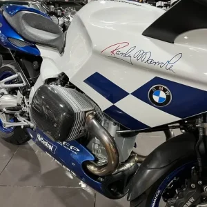 2002 BMW R1100S Boxer Cup Sport Tourer in Randy Mamola Insignia Blue and White - Image 5