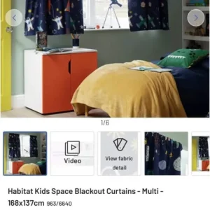 Spaceman curtains
