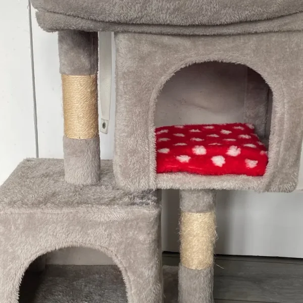 grey cat tower