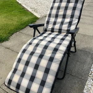 Sun Lounger Recliner Garden Chair Padded - Image 4