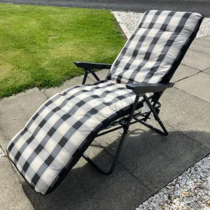 Sun Lounger Recliner Garden Chair Padded - Image 5