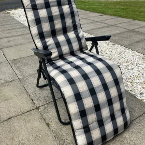 Sun Lounger Recliner Garden Chair Padded