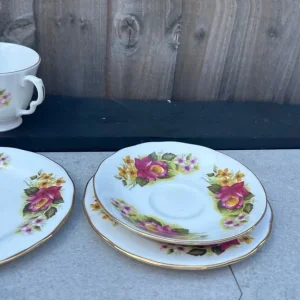 Vintage Gainsborough Bone China dinner set x18 - Image 6