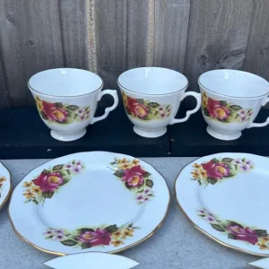 Vintage Gainsborough Bone China dinner set x18 - Image 7
