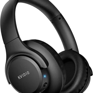 KVIDIO Bluetooth Over-Ear Headphones (Dark Blue)