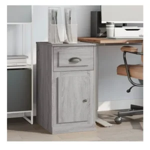 Side Cabinet with Drawer Grey Sonoma 40x50x50 cm - Image 2